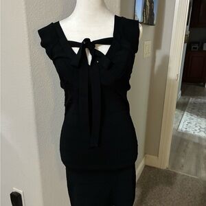 Black Bandage Dress with interchangeable straps